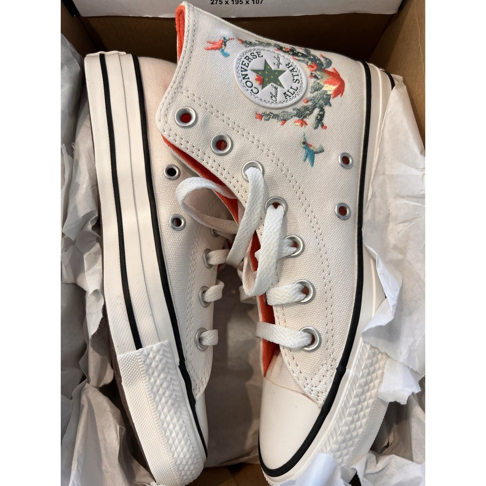 NEW Converse Chuck Taylor All Star Hi Succulents Sneaker Vintage White Size 6